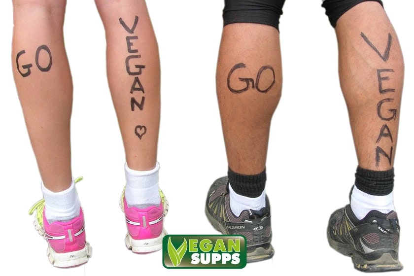 Go Vegan mit Vegan-Logo