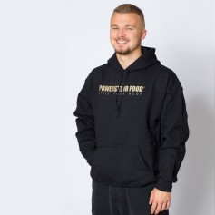 POWERSTAR FOOD Oversize Hoodie / Pullover - Schwarz