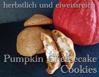 Rezept des Monats September 2024 - Kürbis Cheesecake Cookies mit Whey Protein